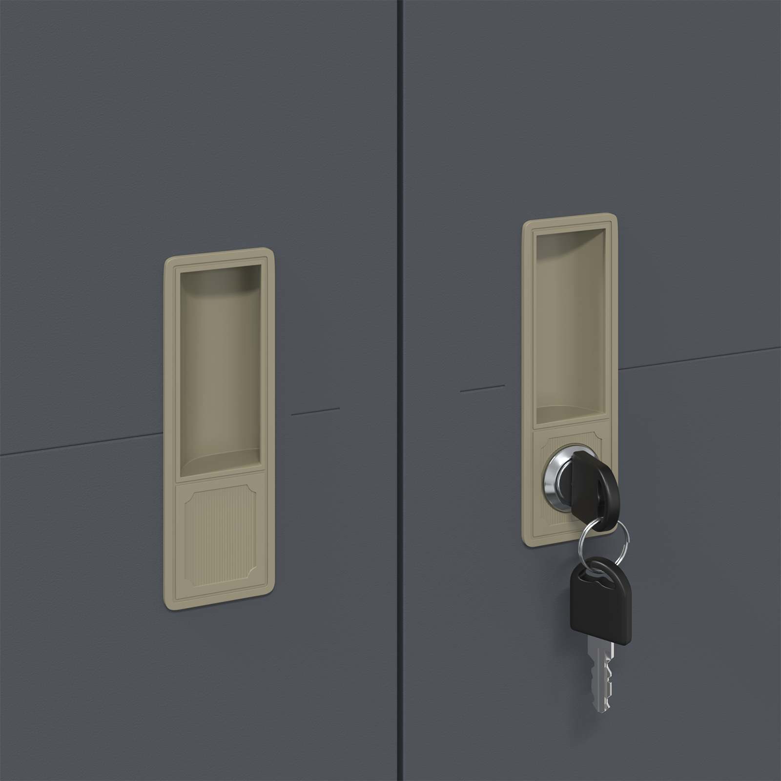 Förvaringsskåp 2 pcs Antracit 80 x 40 x 140 cm Kallvalsat Stål