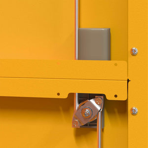 Förvaringsskåp 2 pcs Senapsgul 80 x 40 x 140 cm Kallvalsat Stål