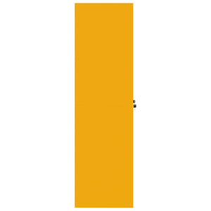 Förvaringsskåp 2 pcs Senapsgul 80 x 40 x 140 cm Kallvalsat Stål