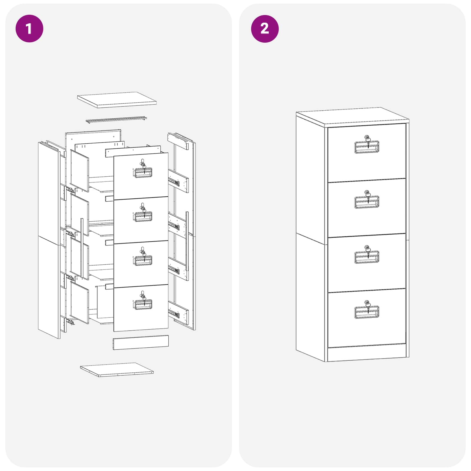 Förvaringsskåp 2 pcs Olivgrön 80 x 40 x 200 cm Kallvalsat Stål