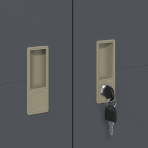 Förvaringsskåp 2 pcs Antracit 60 x 40 x 180 cm Kallvalsat Stål