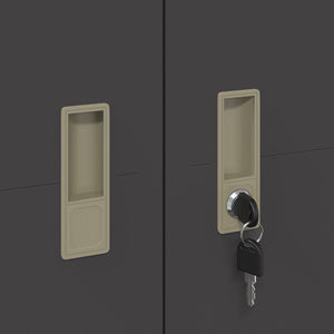 Förvaringsskåp 2 pcs Svart 60 x 40 x 200 cm Kallvalsat Stål