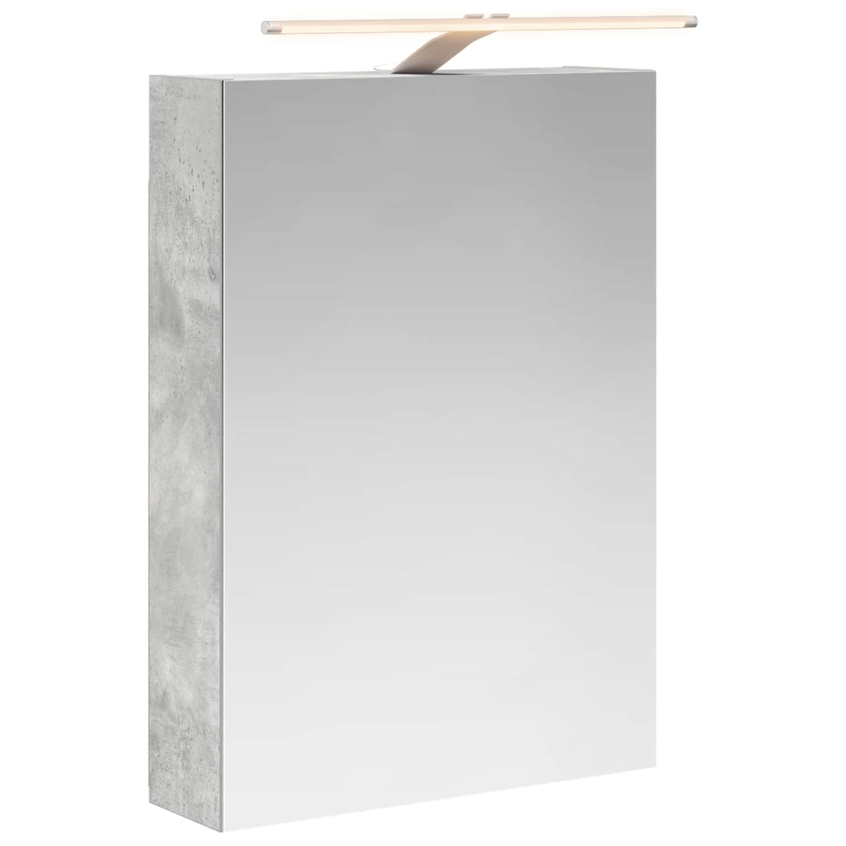 Badrumsspegelskåp Betonggrå 50 x 14,5 x 70 cm Konstruerat trä