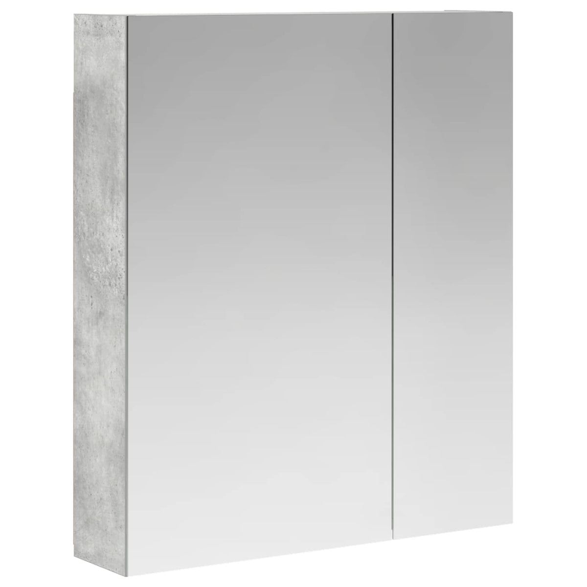 Badrumsspegelskåp Betonggrå 60 x 14,5 x 70 cm Konstruerat trä