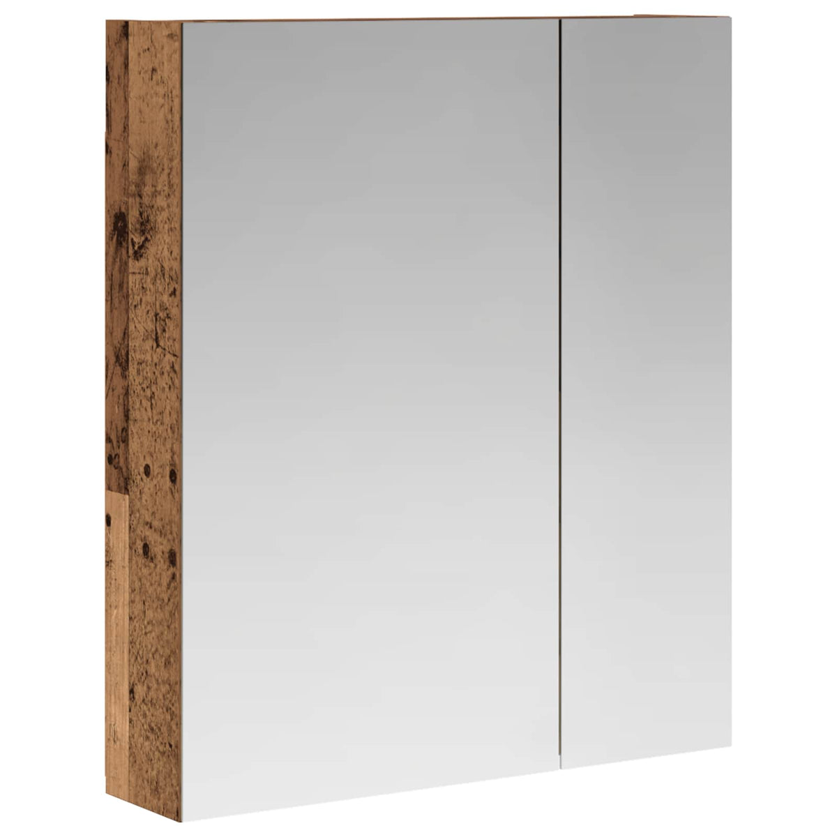 Badrumsspegelskåp Gammalt trä 60 x 14,5 x 70 cm Konstruerat trä