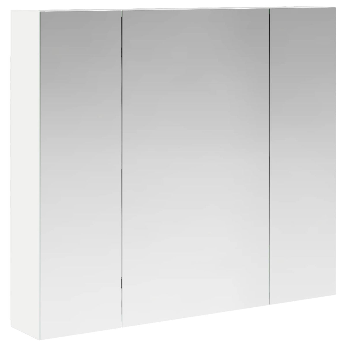 Badrumsspegelskåp Vit 80 x 14.5 x 70 cm Konstruerat trä