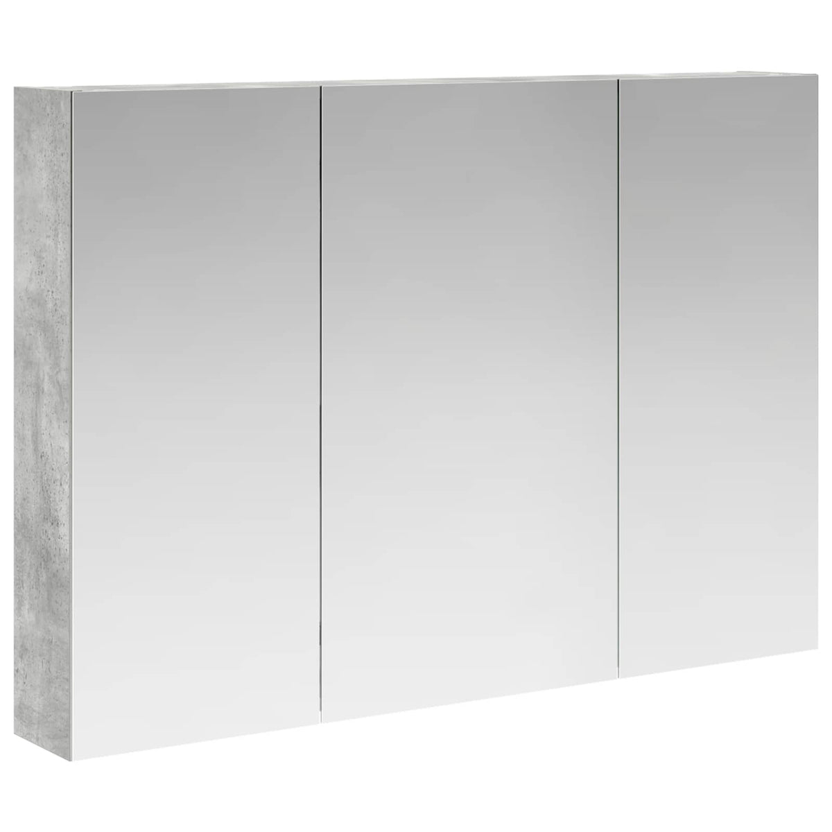 Badrumsspegelskåp Betonggrå 100 x 14,5 x 70 cm Konstruerat trä