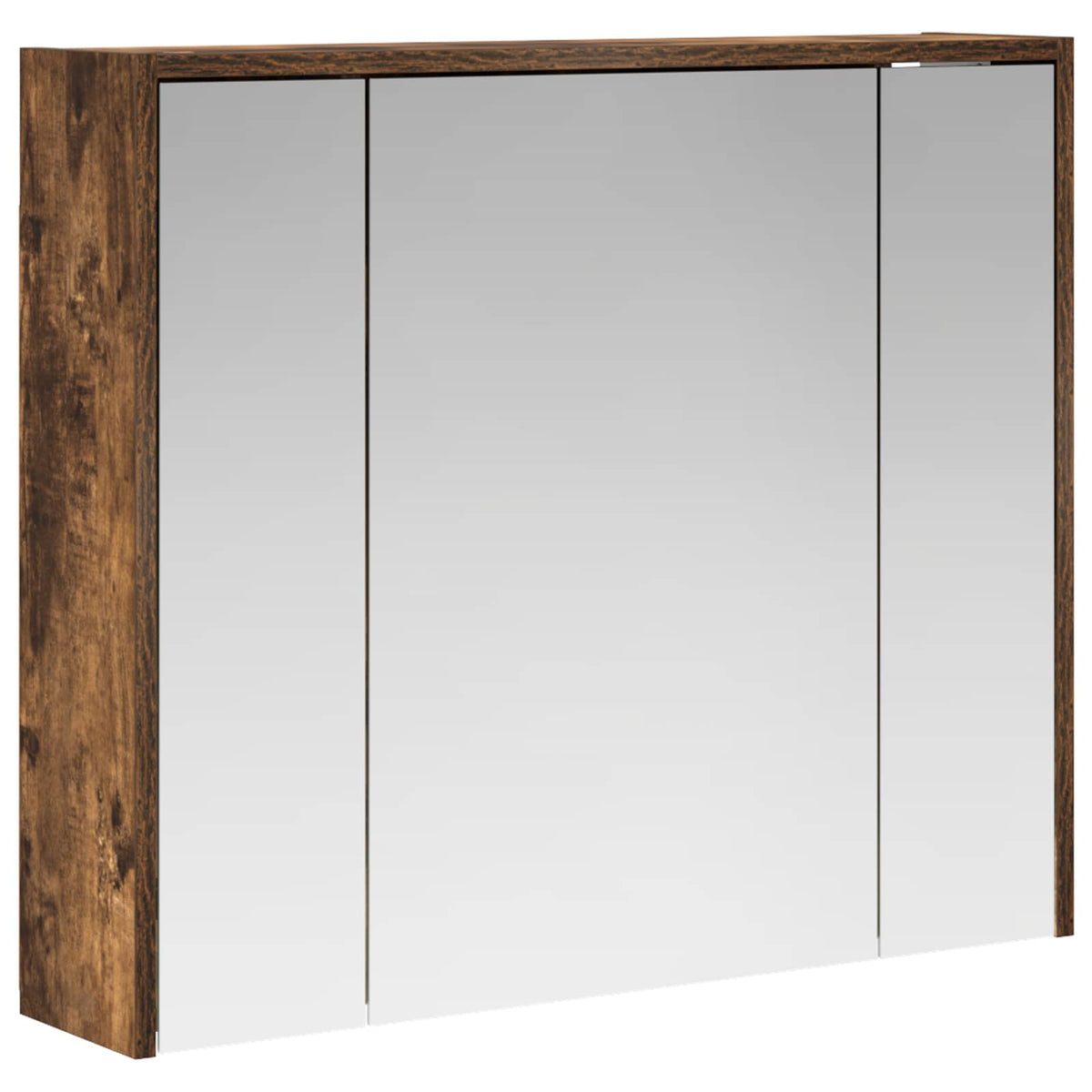 Badrumsspegelskåp Rökt ek 73,5 x 16 x 62,5 cm Konstruerat trä