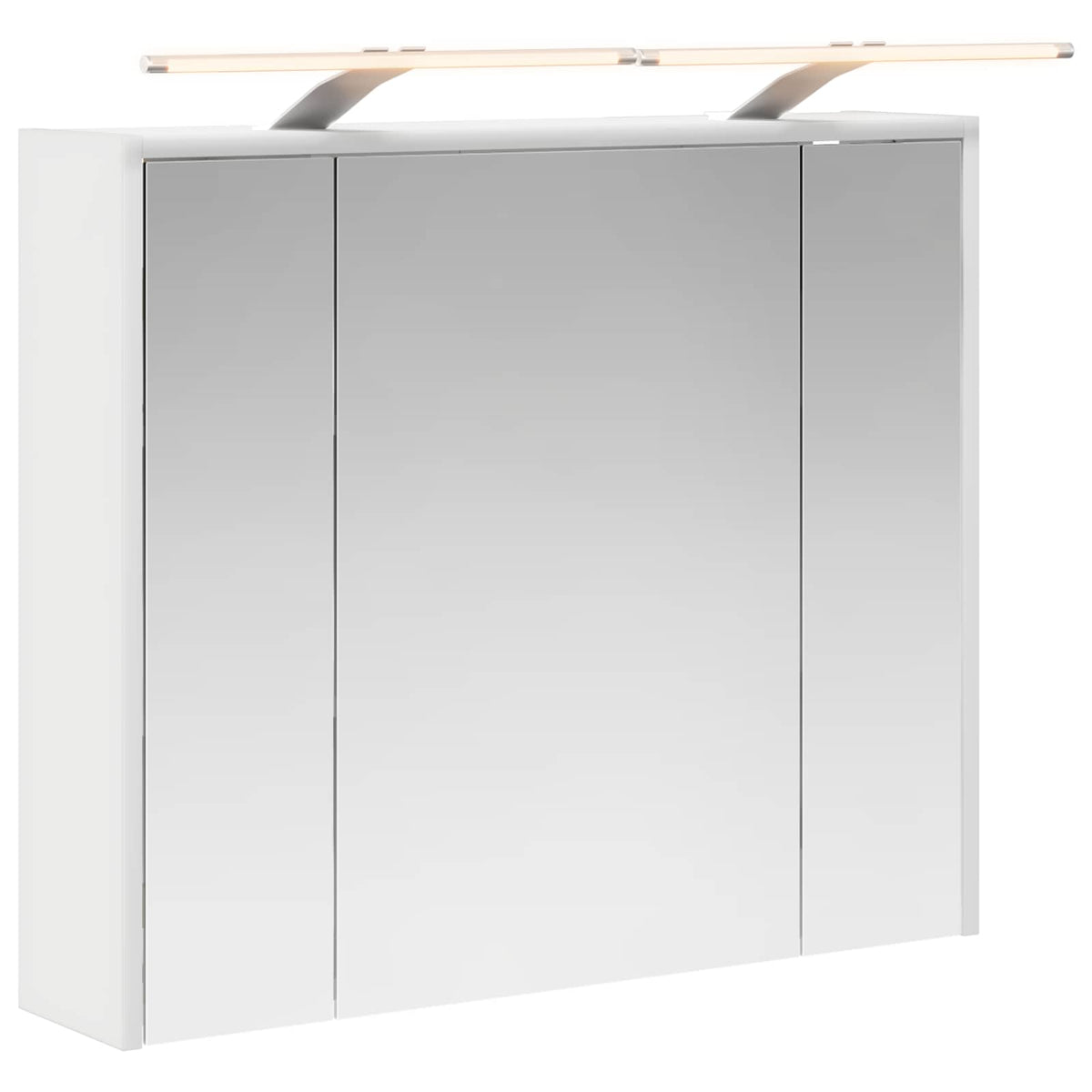 Badrumsspegelskåp Vit 73,5 x 16 x 62,5 cm Konstruerat trä