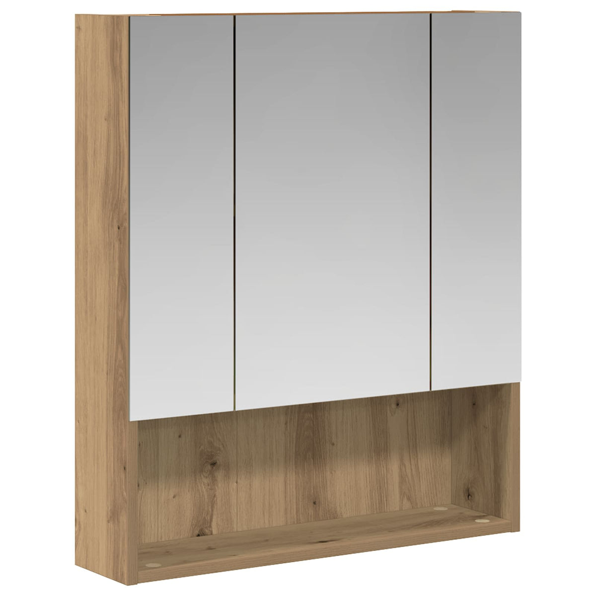 Badrumsspegelskåp Artisan-ek 60 x 14.5 x 70 cm Konstruerat trä