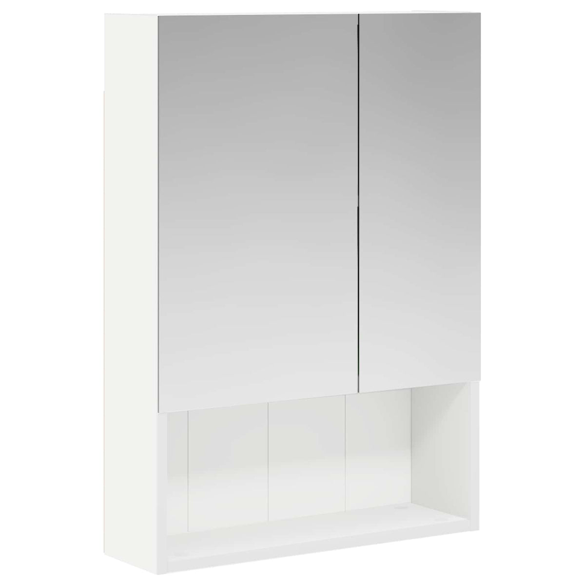 Badrumsspegelskåp Vit 50 x 14,5 x 70 cm Konstruerat trä