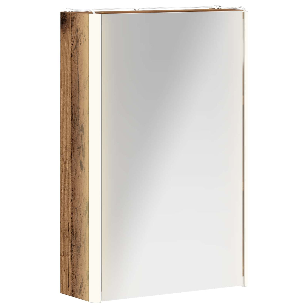 Badrumsspegelskåp Gammalt trä 33 x 11,5 x 50 cm Konstruerat trä