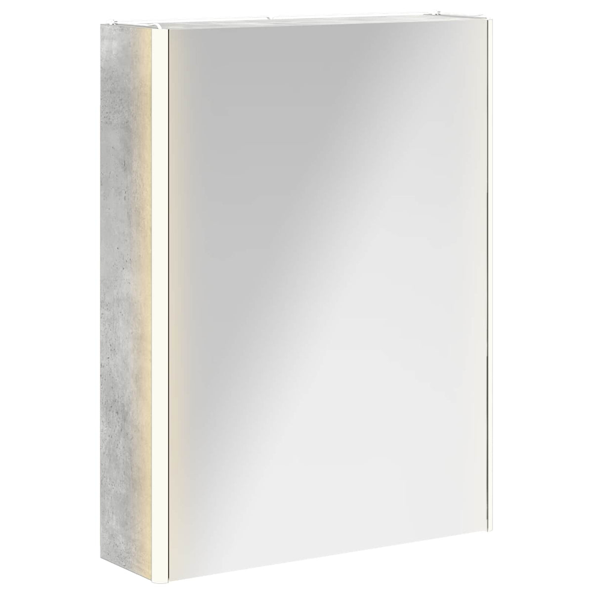 Badrumsspegelskåp Betonggrå 53,5 x 15,5 x 70 cm Konstruerat trä