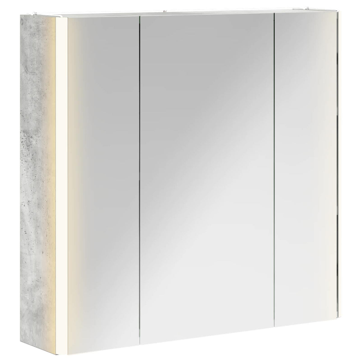 Badrumsspegelskåp Betonggrå 63,5 x 15,5 x 60,5 cm