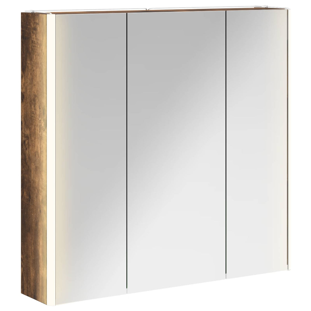 Badrumsspegelskåp Rökt ek 73.5 x 15.5 x 70 cm Konstruerat trä