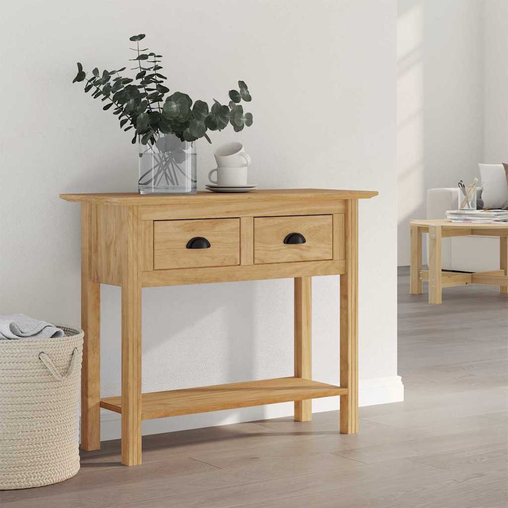 Konsolbord BODO Honung brun 91 x 34.7 x 74 cm Konstruerat trä