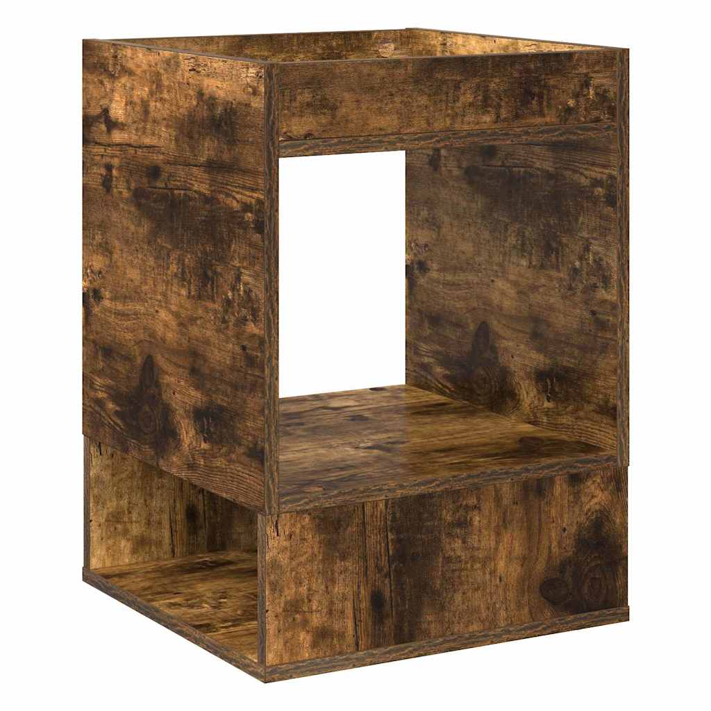 Sidobord Rökt ek 40 x 40 x 56 cm Konstruerat trä