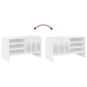 Skivskåp med hylla Vit 78,5 x 35 x 45 cm Konstruerat trä