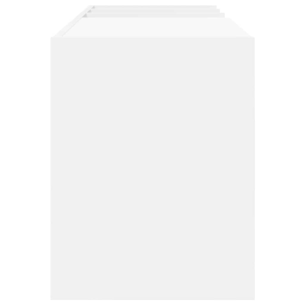 Skivskåp med hylla Vit 78,5 x 35 x 45 cm Konstruerat trä