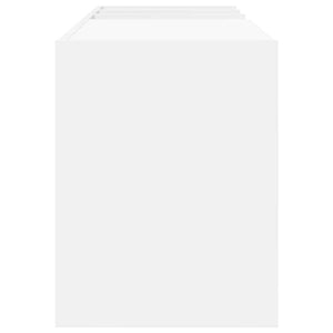 Skivskåp med hylla Vit 78,5 x 35 x 45 cm Konstruerat trä