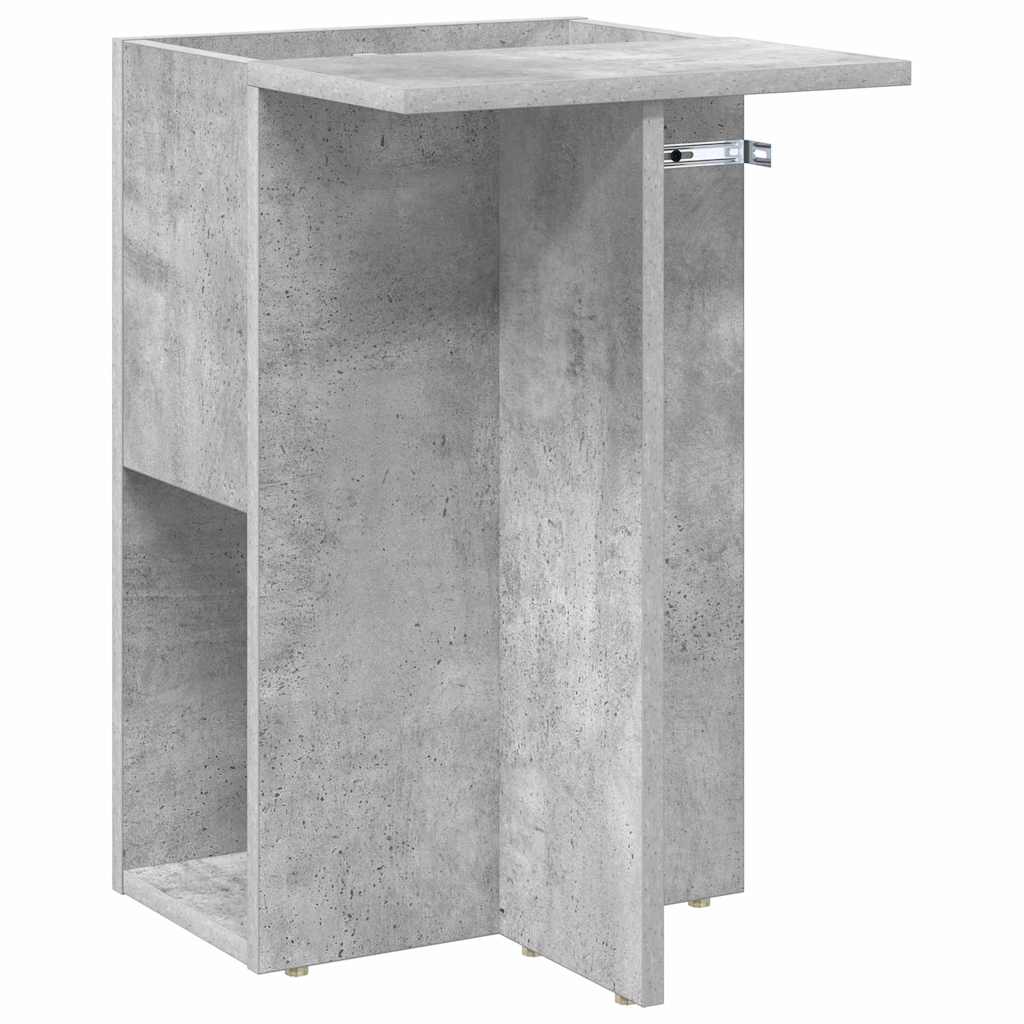 Sidobord Betonggrå 35 x 40 x 55 cm Konstruerat trä