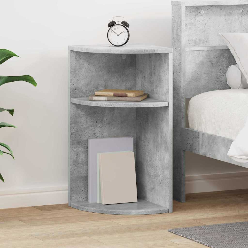 Sidobord Betonggrå 29,6 x 29,6 x 60 cm Konstruerat trä