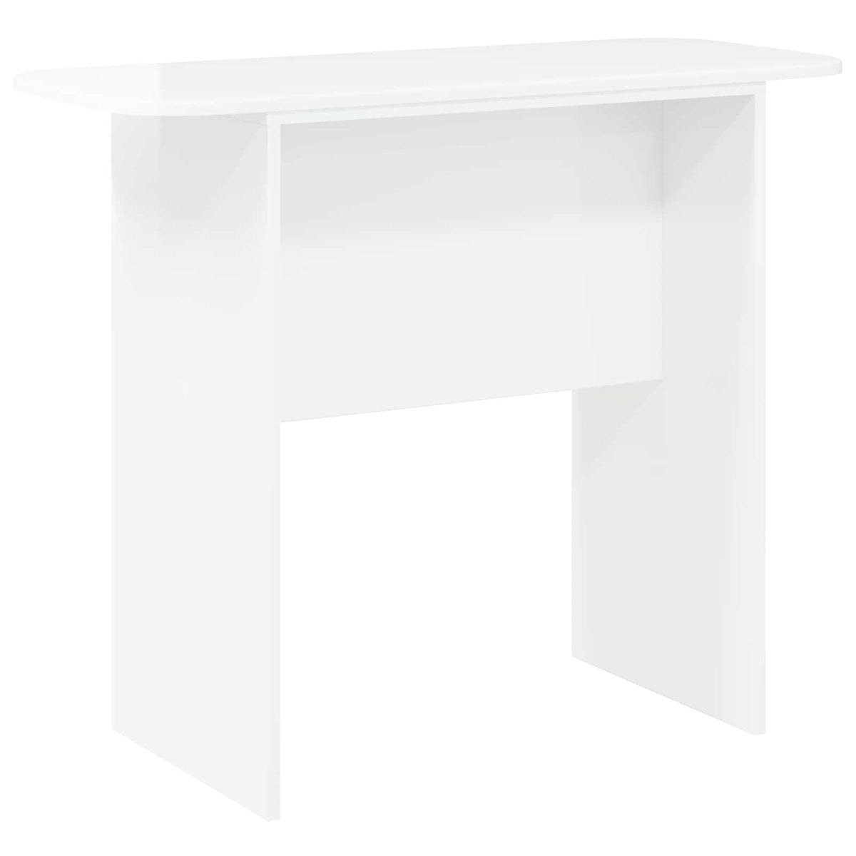 Konsolbord Högblanka vita 93 x 40 x 75 cm Konstruerat trä