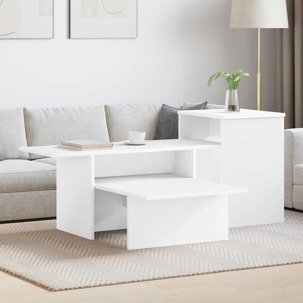 Konsolbord Vit 91,5 x 35 x 38,5 cm Konstruerat trä