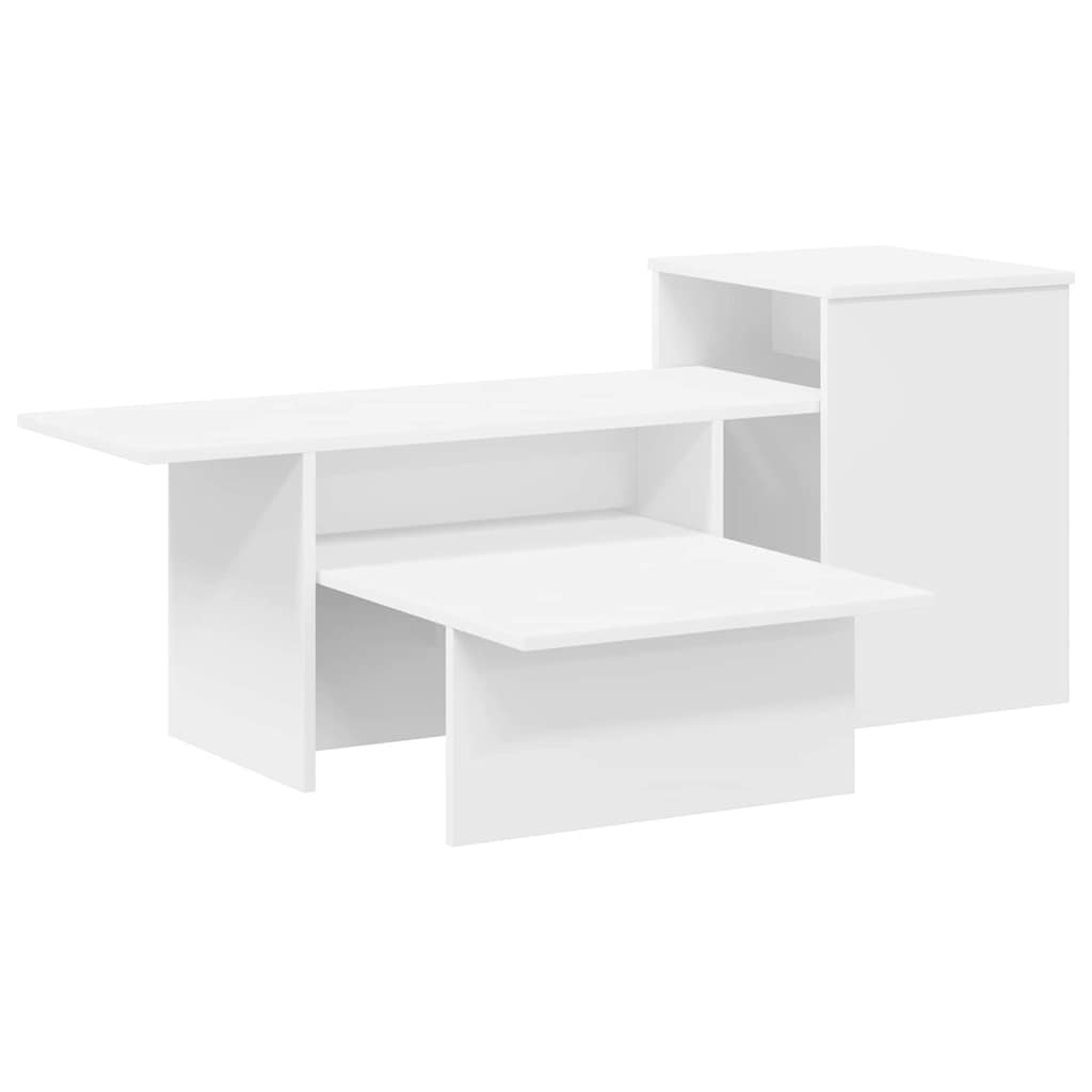Konsolbord Vit 91,5 x 35 x 38,5 cm Konstruerat trä