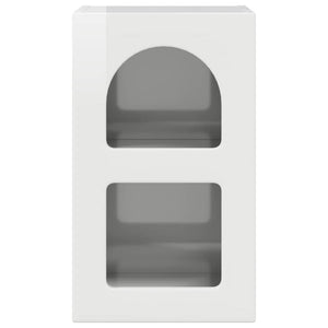 Sängbord 2 pcs Högblanka vita 29,5 x 35 x 50 cm Konstruerat trä