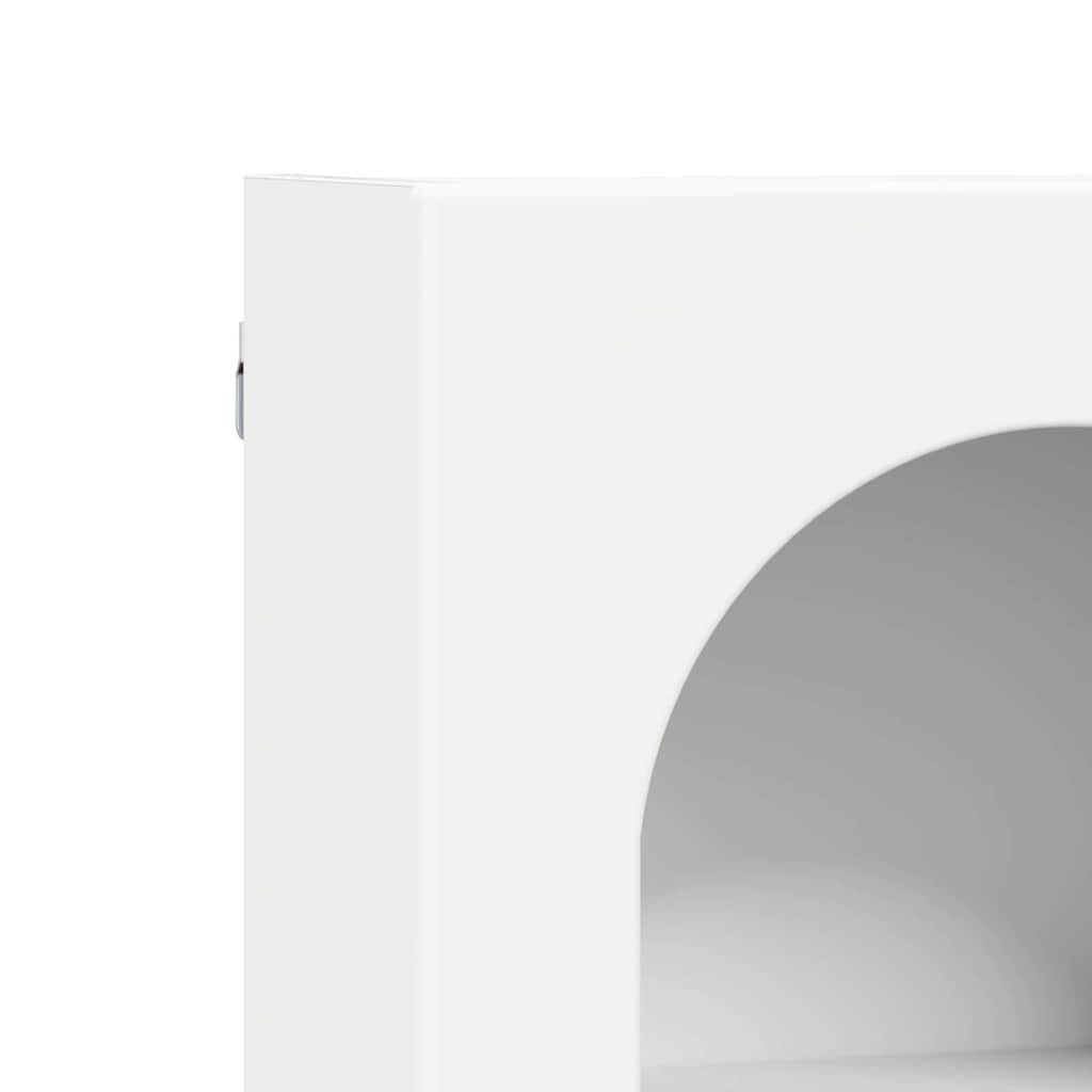 Hängande skåp med hylla Vit 59 x 20 x 71.5 cm Konstruerat trä