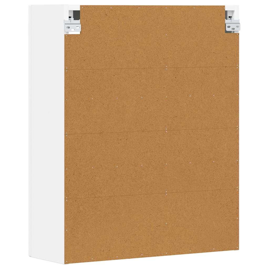 Hängande skåp med hylla Vit 59 x 20 x 71.5 cm Konstruerat trä