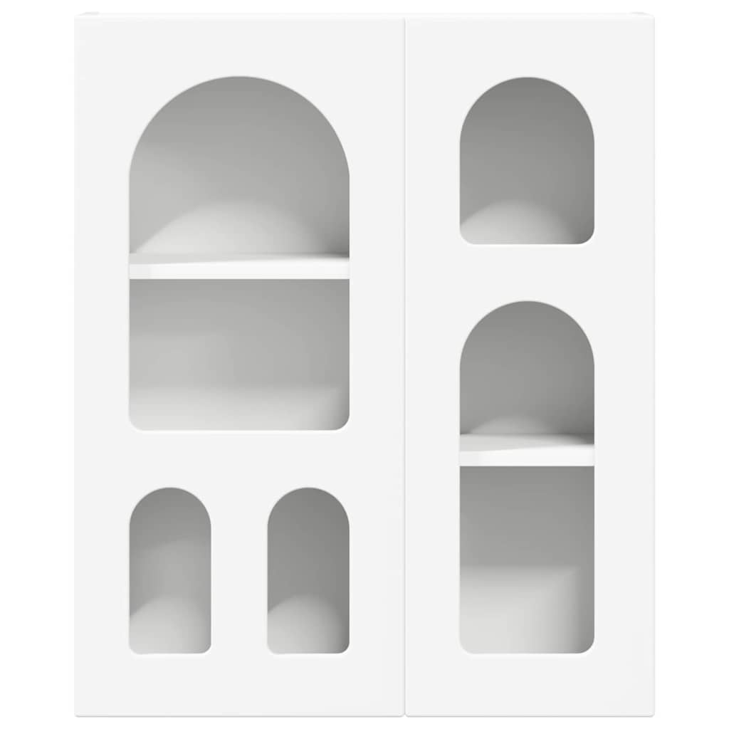 Hängande skåp med hylla Vit 59 x 20 x 71.5 cm Konstruerat trä