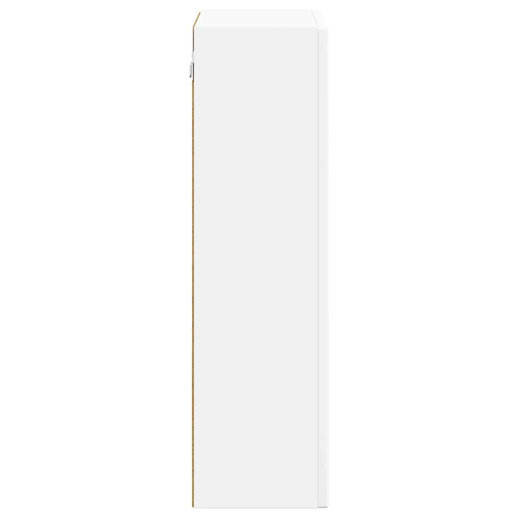 Hängande skåp med hylla Vit 59 x 20 x 71.5 cm Konstruerat trä