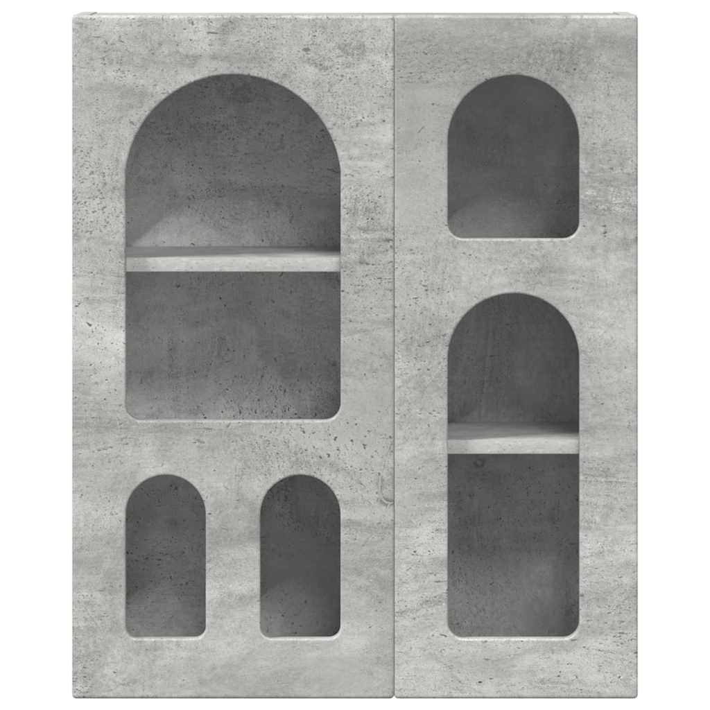 Hängande skåp Betonggrå 59 x 20 x 71.5 cm Konstruerat trä