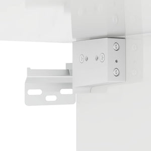 Hängande skåp Högblanka vita 59 x 20 x 71.5 cm Konstruerat trä