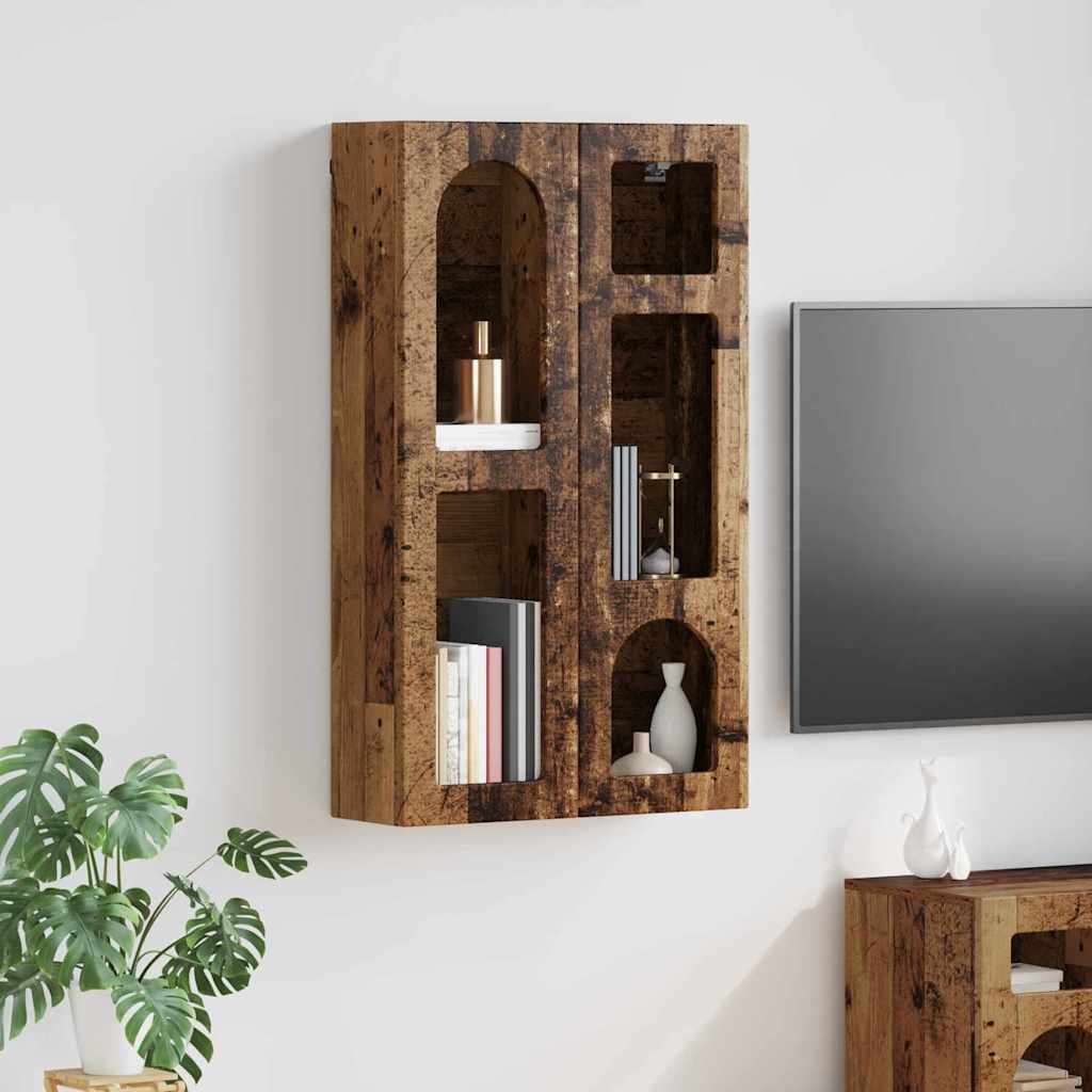 Hängande skåp Gammalt trä 59 x 20 x 100 cm Konstruerat trä