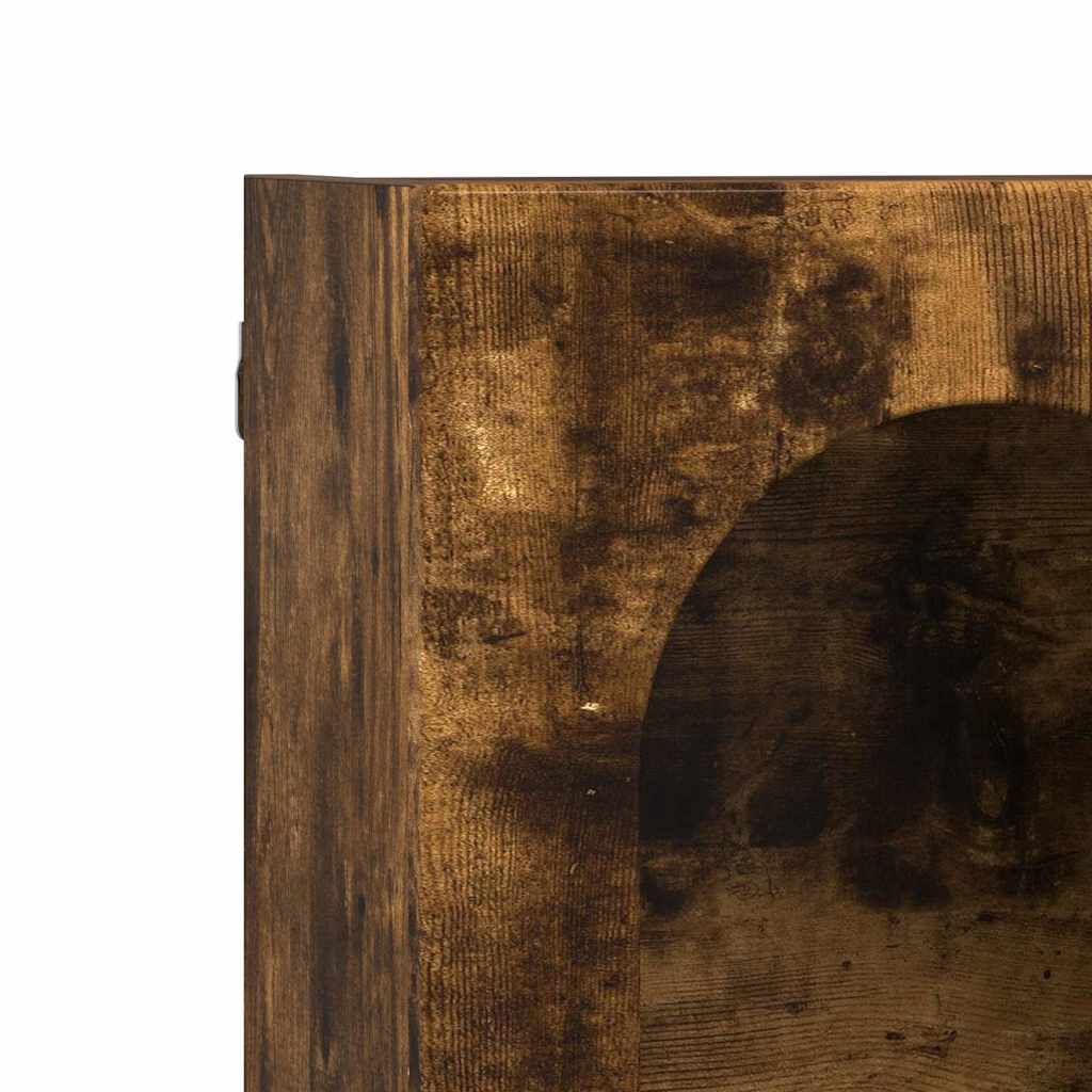 Hängande skåp med hylla Rökt ek 60 x 20 x 40 cm Konstruerat trä