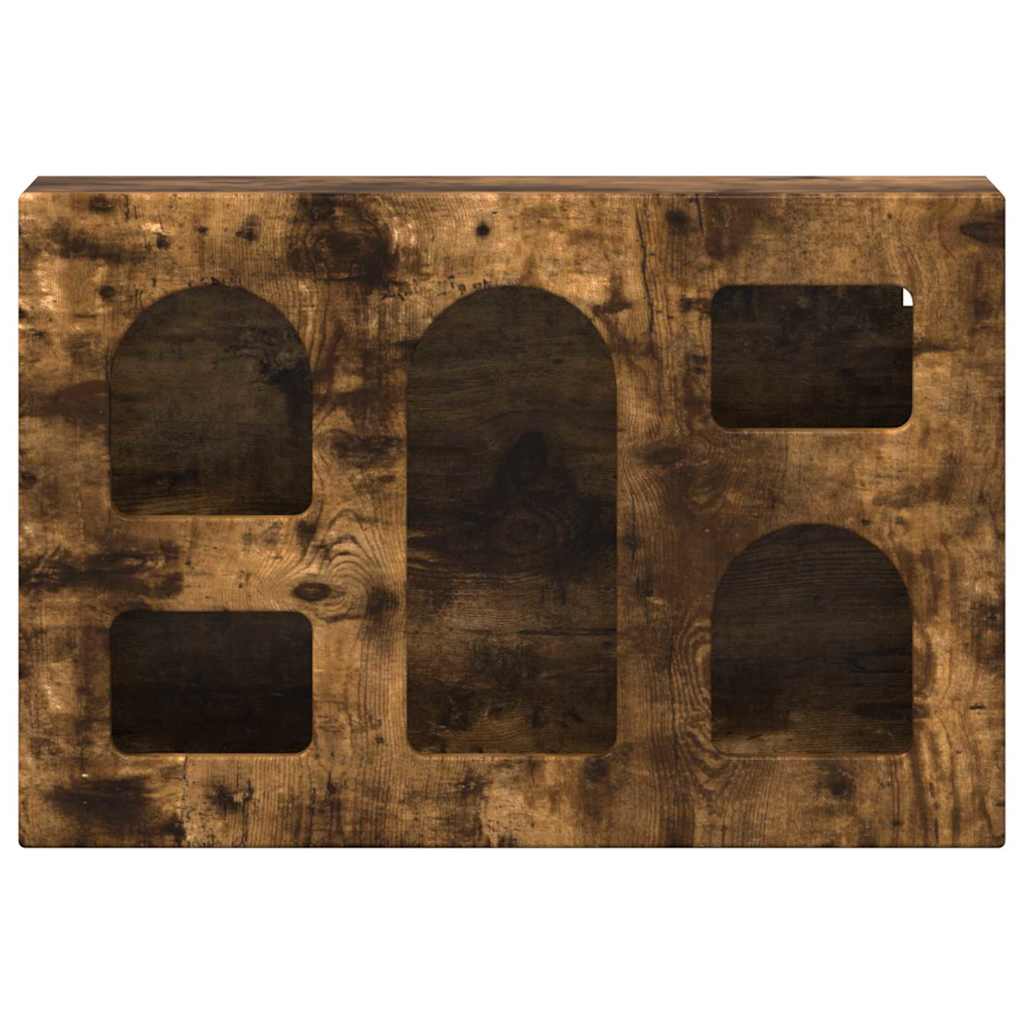 Hängande skåp med hylla Rökt ek 60 x 20 x 40 cm Konstruerat trä