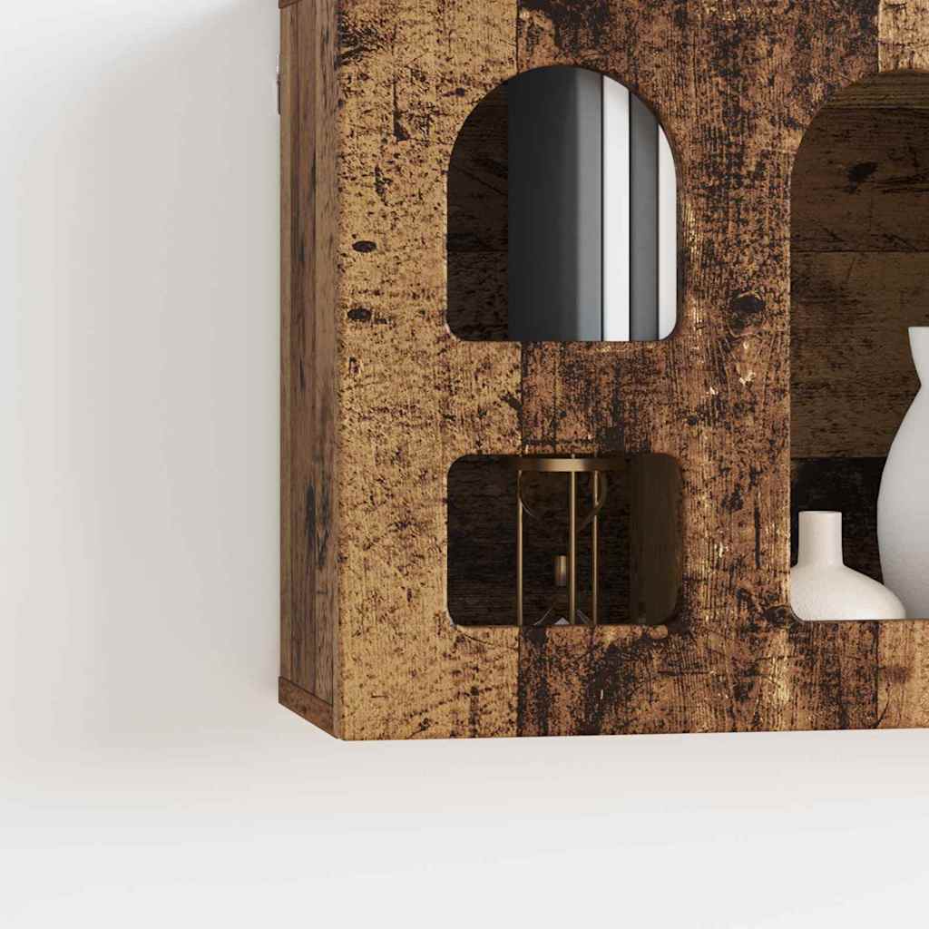 Hängande skåp Gammalt trä 60 x 20 x 40 cm Konstruerat trä