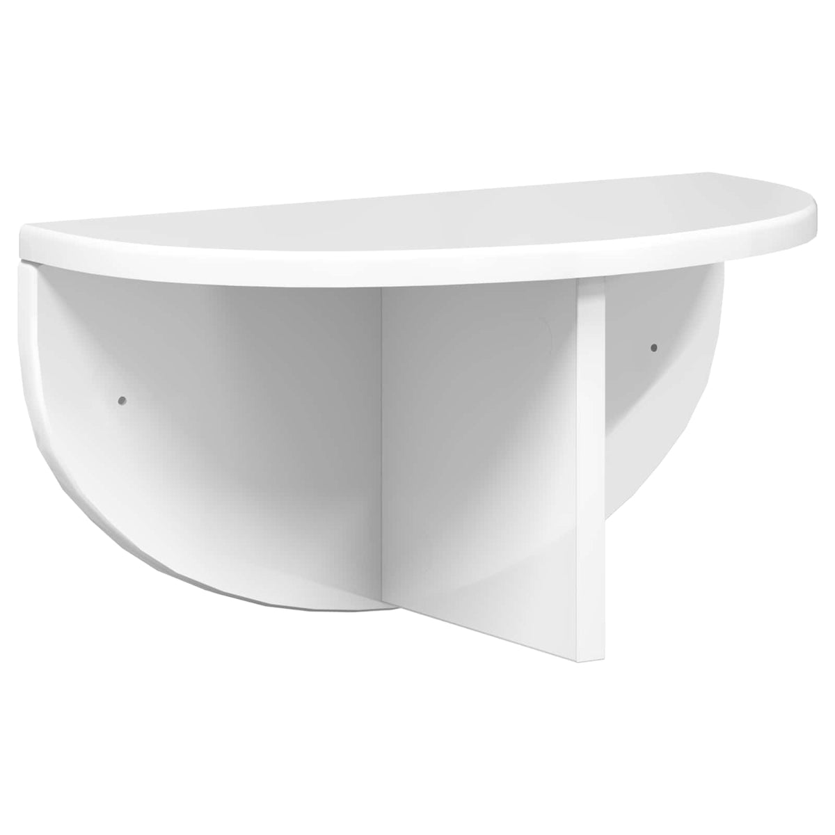 Vägg hylla Väggmonterat Högblanka vita 38 x 19 x 19 cm