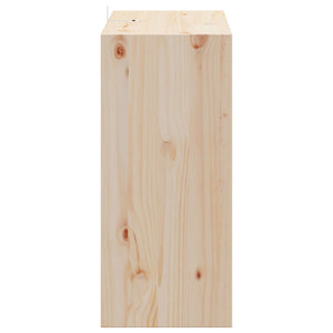 Vinställ 2 pcs Naturfärg 56 x 25 x 56 cm Massiv furu