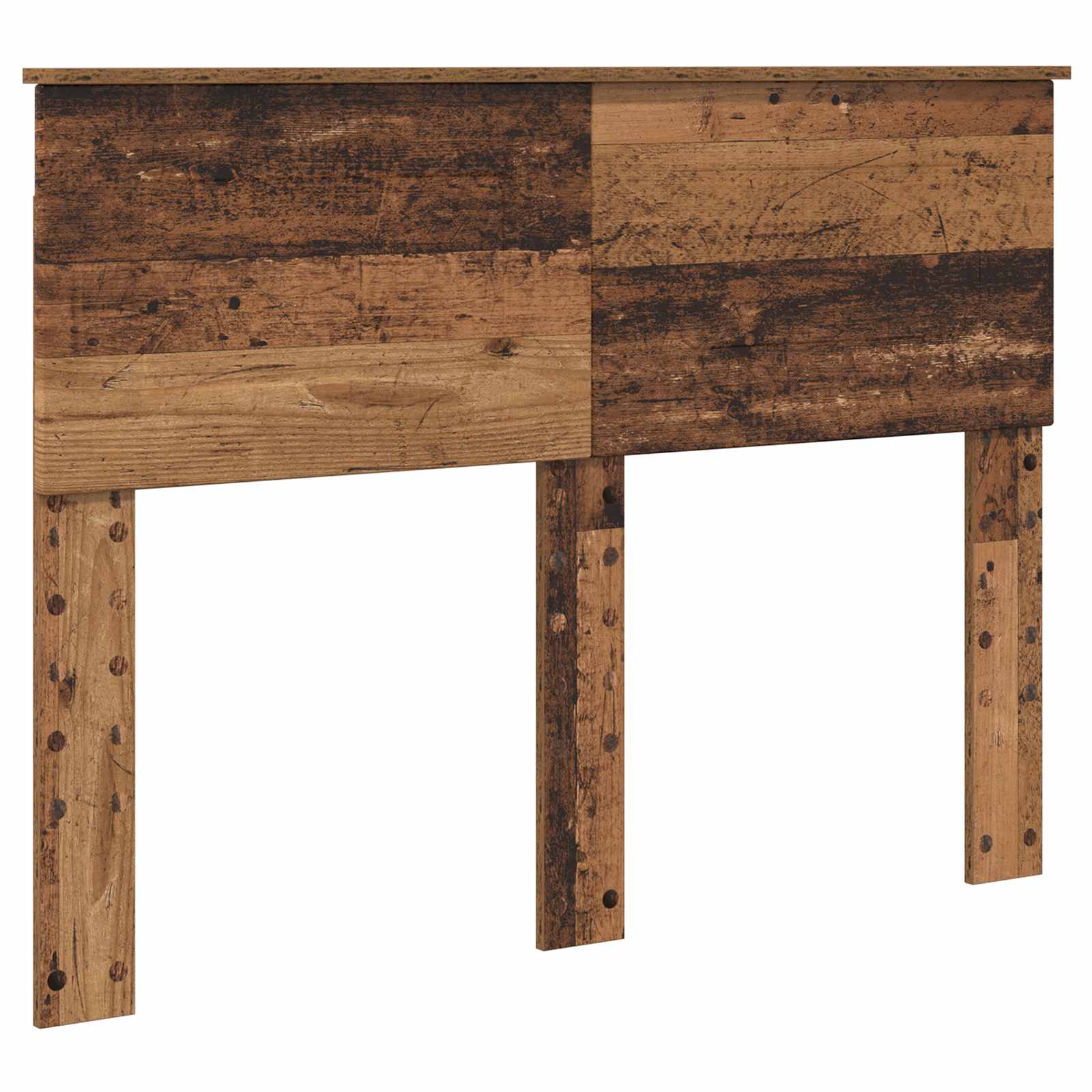 Sängram med huvudgavel Gammalt trä 120 x 200 cm Konstruerat trä