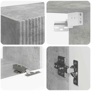 Betonggrå 60 x 31 x 29,5 cm