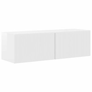 Väggmonterad 4 pcs Högblanka vita