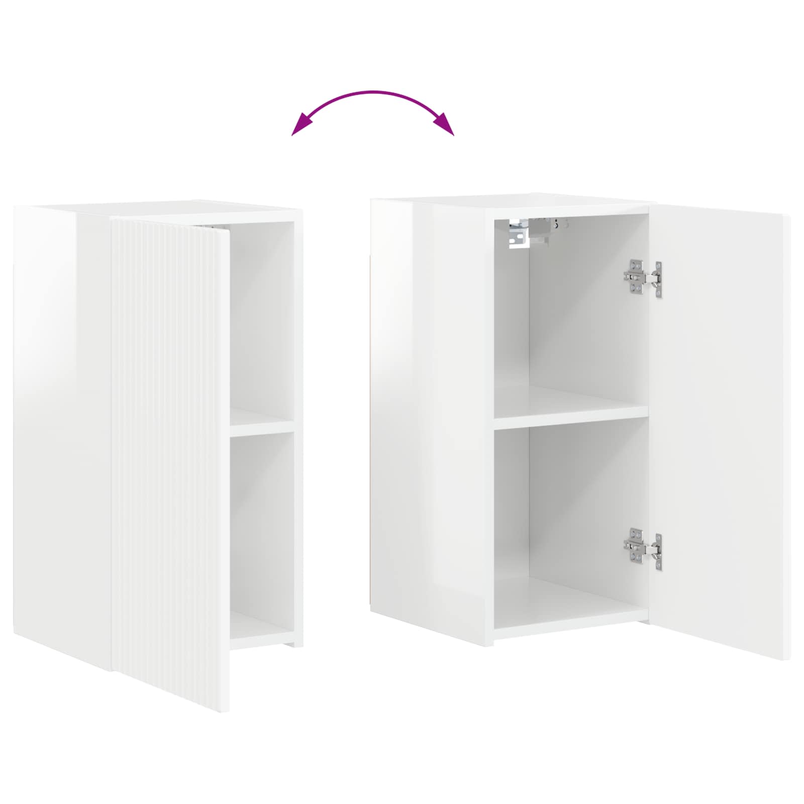 4 pcs Högblanka vita