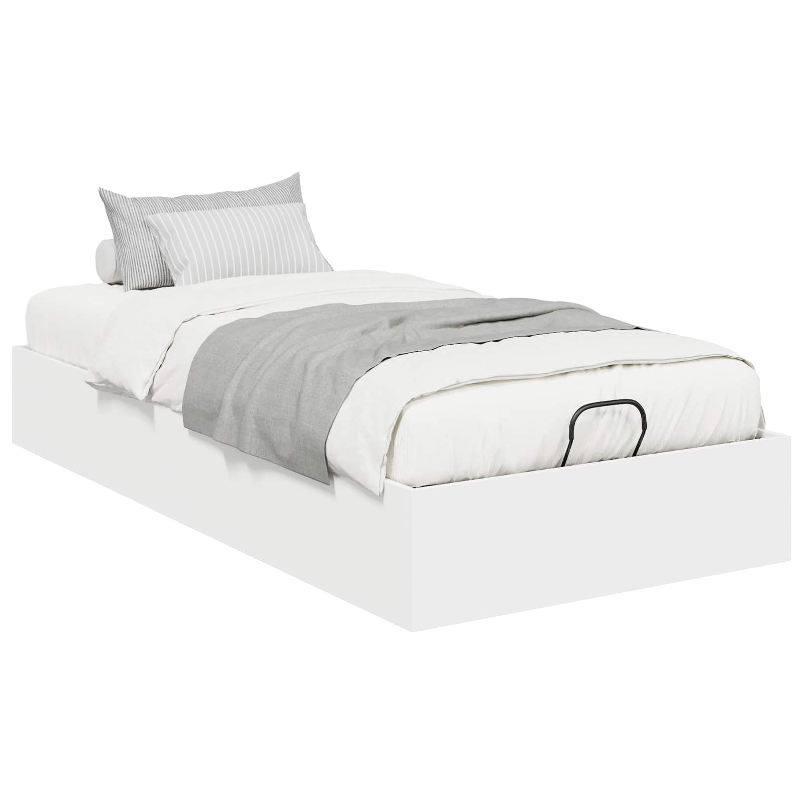 Ottoman Sängram Vit 203 x 90 x 25 cm Konstruerat trä