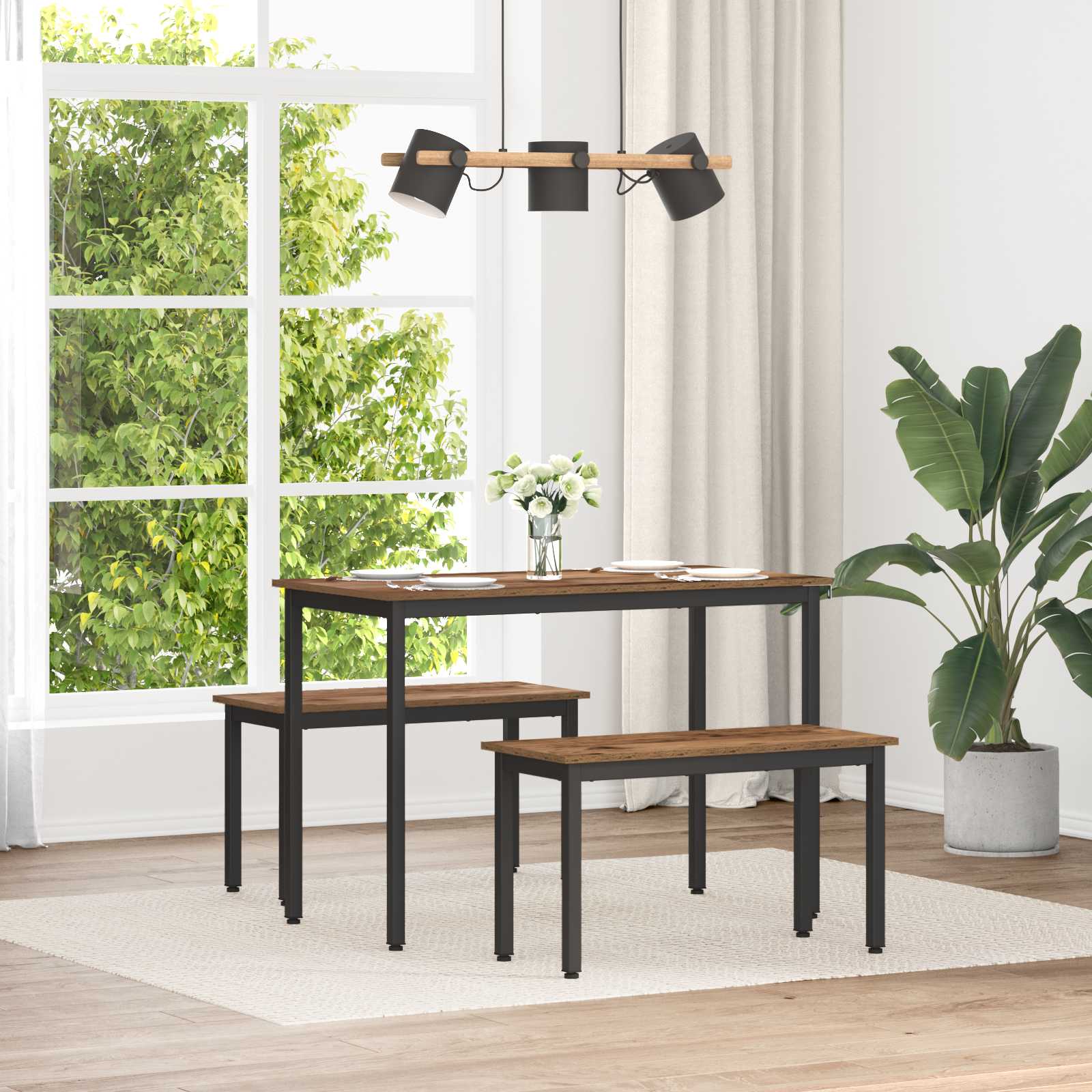 bänk Gammalt trä 80 x 35 x 45 cm Konstruerat trä