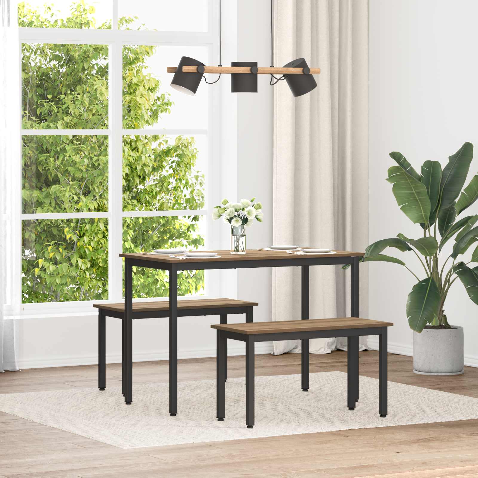 bänk Artisan Ek 80 x 35 x 45 cm Konstruerat trä