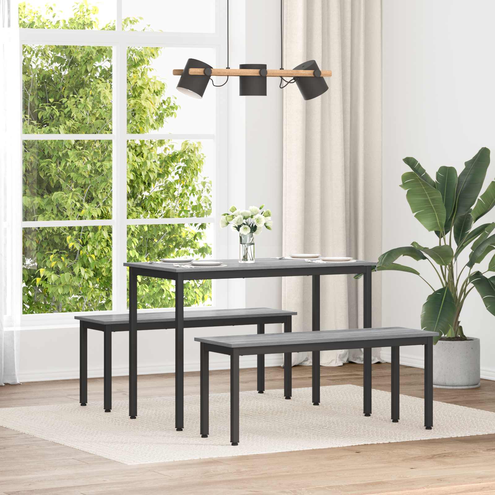 bänk Grå Sonoma 110 x 35 x 45 cm Konstruerat trä